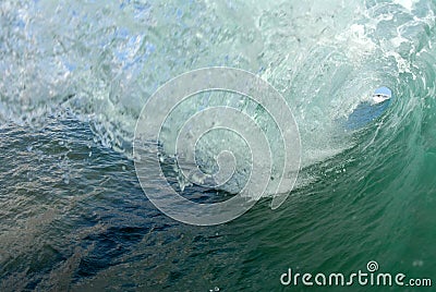 Barreling wave Stock Photo