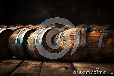 The barrels worn patina tells a story of age and utility Stock Photo