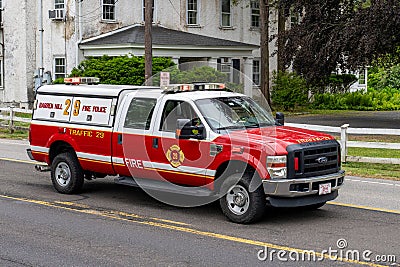 Barren Hill Fire Police Traffic 29 vehicle Editorial Stock Photo