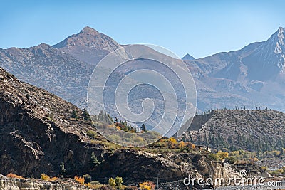 Barren Wilderness in the Mountains Stock Photo