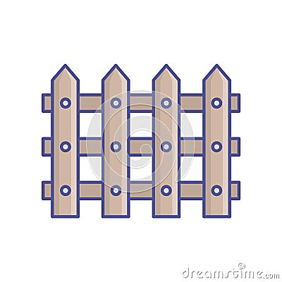 Barricade Line Style vector icon which can easily modify or edit Stock Photo