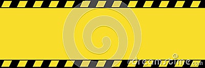 Barricade tape background. Vector Illustration