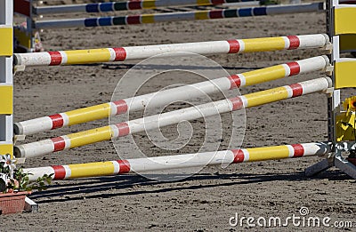 Barrier for horse Stock Photo