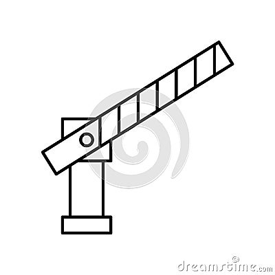 Barrier Line Style vector icon which can easily modify or edit Vector Illustration