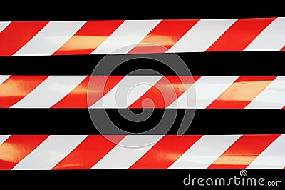 Barrier tapes Stock Photo