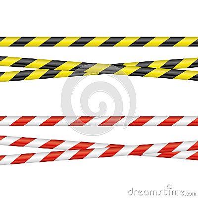 Barrier Tapes Vector Illustration