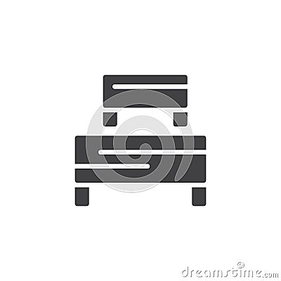 Barriers vector icon Vector Illustration