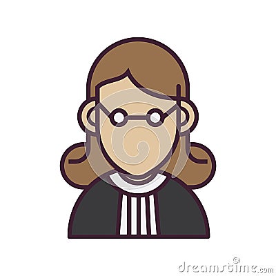 Barrister. Vector illustration decorative design Vector Illustration