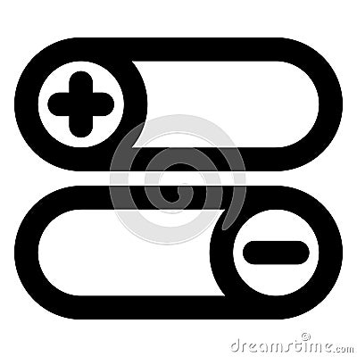 Bars, click Bold Vector Icon which can be easily edited or modified Vector Illustration