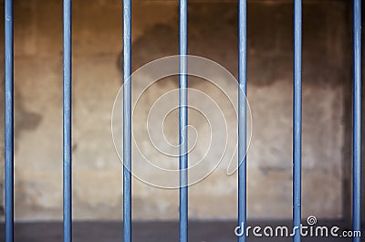 Bars of a Prison Stock Photo