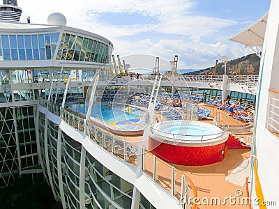 Barselona, Spaine - September 06, 2015: Royal Caribbean, Allure of the Seas Editorial Stock Photo