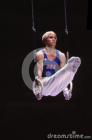 Bart Connor USA Gymnast. Editorial Stock Photo