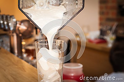 Bartender preparing cocktail Stock Photo