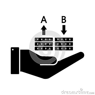 Barter flat vector icon which can easily modify or edit Vector Illustration