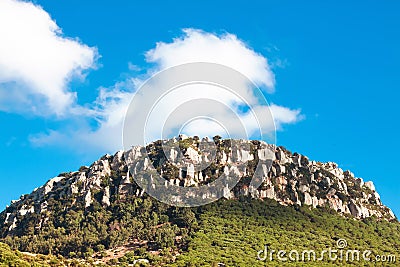 Bartolo Mountain near beach Bolonia, province Cadiz, Andalucia, Stock Photo