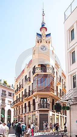 The Bartomeu Carbonell house Editorial Stock Photo