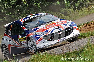 Barum Rally,Driver Meeke K..and co driver Nagle P. Editorial Stock Photo