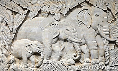 Bas-relief Stock Photo