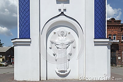 Bas-relief Guardian angel Editorial Stock Photo