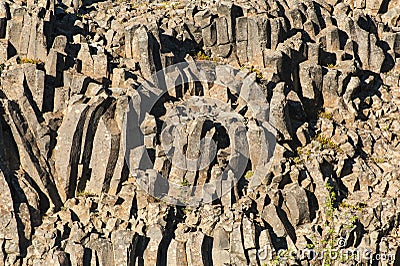 Basalt column Stock Photo