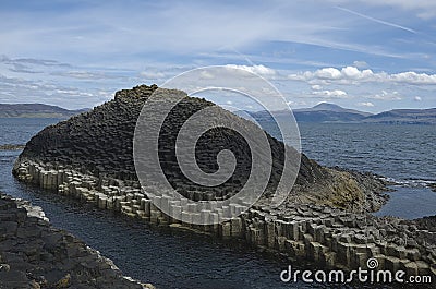 Basalt columns, Staffa Stock Photo