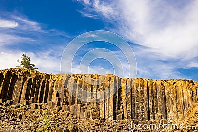 Basalt rocks formations Stock Photo