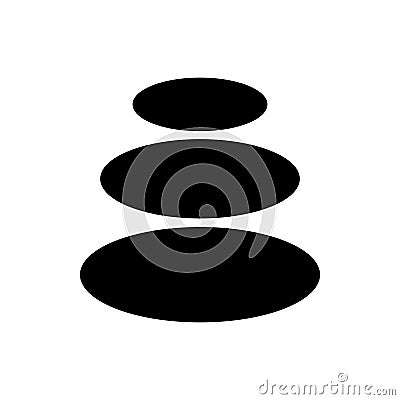 Basalt stones icon, simple style Vector Illustration