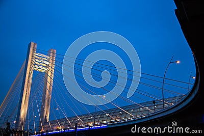 Basarab Bridge, Bucharest Stock Photo