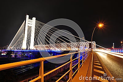 Basarab bridge, Bucharest, Romania Stock Photo