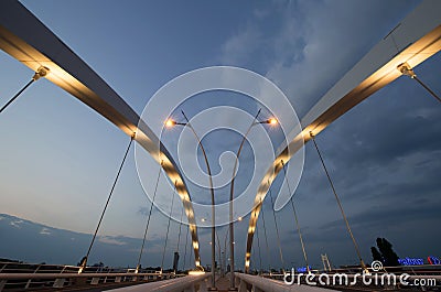 Basarab bridge, Bucharest, Romania Editorial Stock Photo
