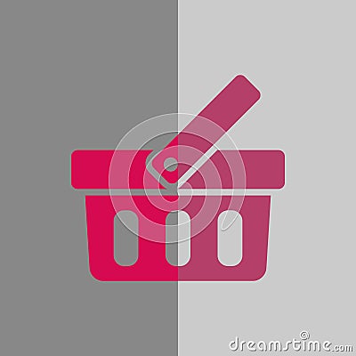 Bascet icon stock vector illustration flat design Vector Illustration