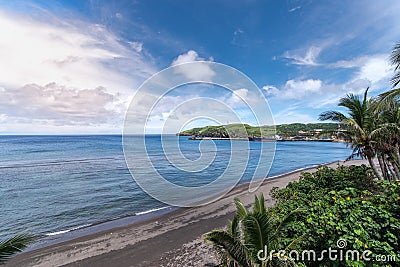 Basco port and beach in Batanes Stock Photo