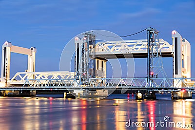 Bascule bridge Stock Photo