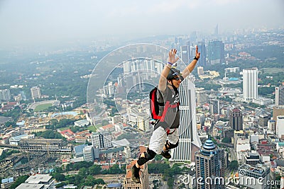 BASE Jumper Editorial Stock Photo