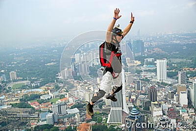 BASE Jumper Editorial Stock Photo