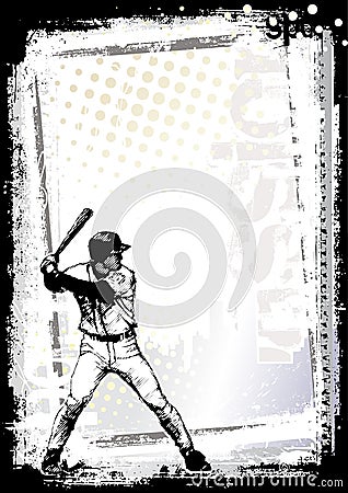 Baseball background 2 Vector Illustration