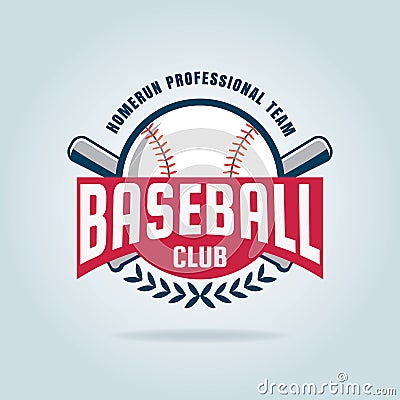 Baseball badge sport logo Vector Illustration