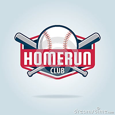 Baseball badge sport logo Vector Illustration