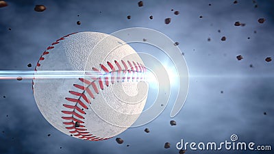 Baseball and ball Stock Photo