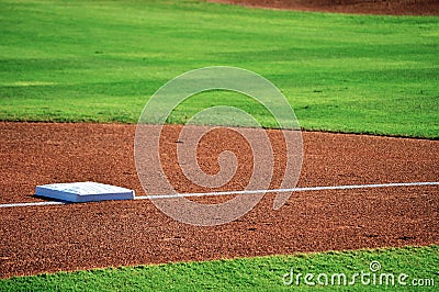 Baseball base Stock Photo