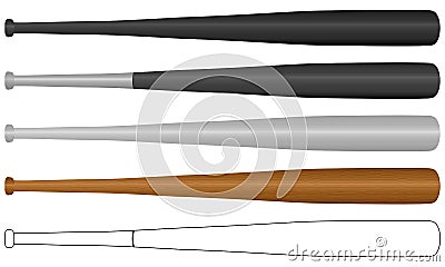 Baseball bat Vector Illustration