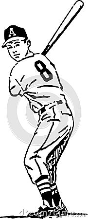 Baseball batter Stock Photo