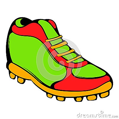 Baseball boot icon, icon cartoon Vector Illustration