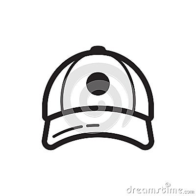 Baseball cap icon. Flat style design Vector Illustration