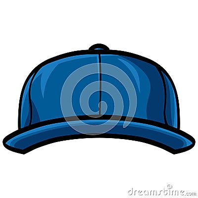 Baseball Cap Snapback Hat Drawing Vector Illustration Vector Illustration
