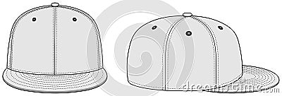 Baseball cap template vector illustration Vector Illustration
