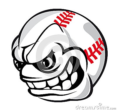 Baseball cartoon ball Vector Illustration