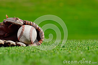 Baseball close up Stock Photo