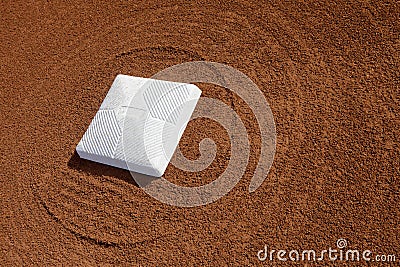 Baseball diamond base Stock Photo