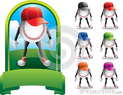 Baseball fans Vector Illustration